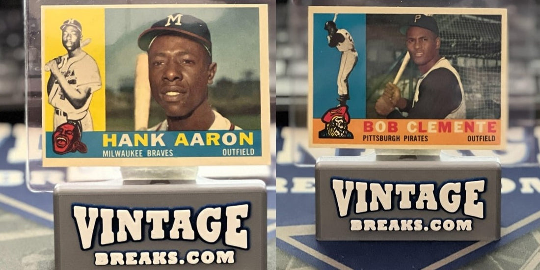 Vintage Breaks Pulls Aaron and Clemente in SAME 1960 Topps Baseball Pack