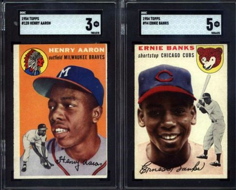 Hank Aaron Rookie Card Available in a 1954 Topps Baseball Set Break