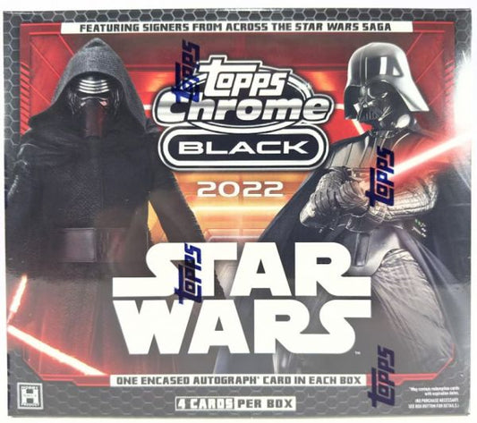 2022 Topps Chrome Black Star Wars Breaks Available with Vintage Breaks