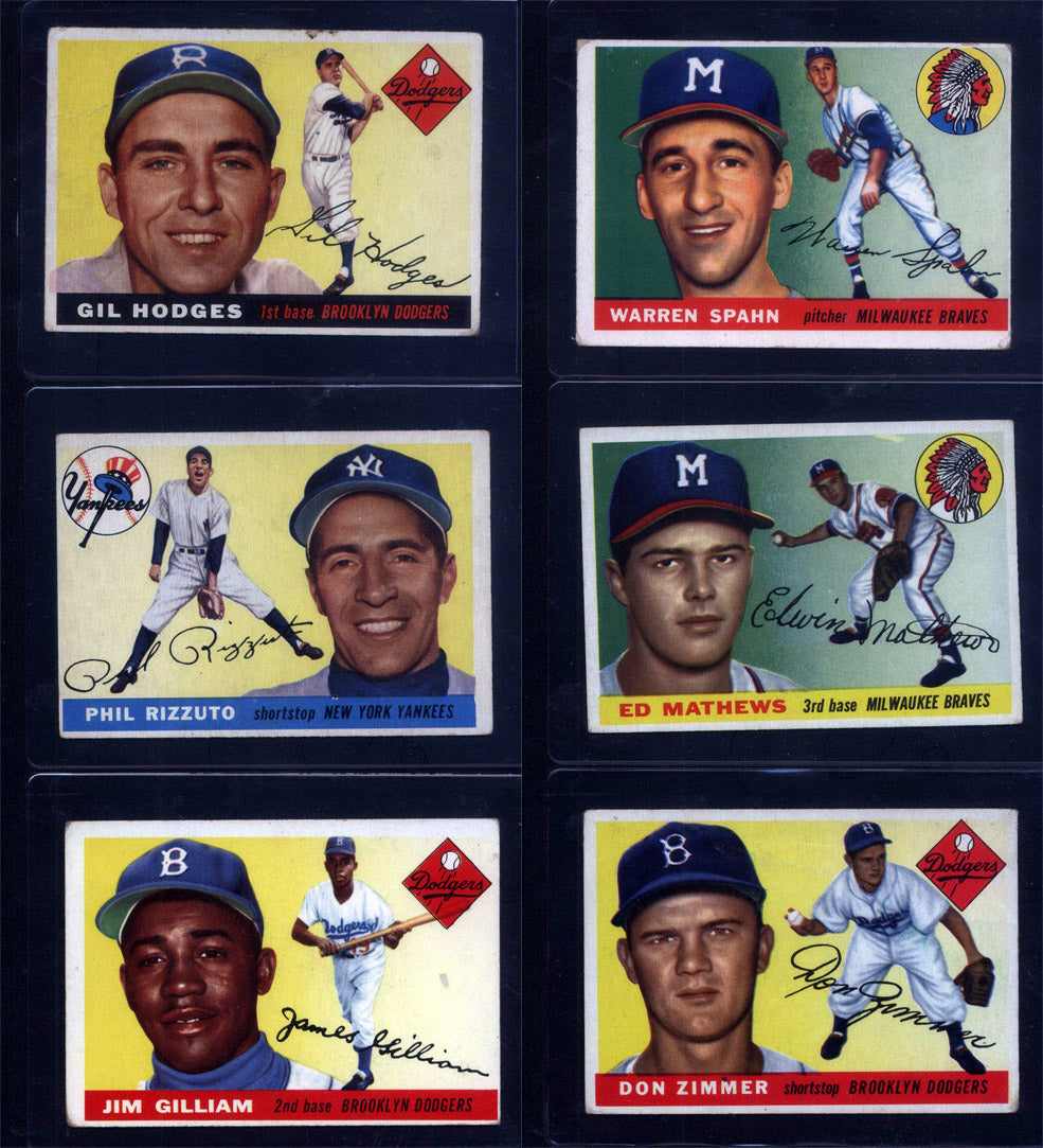 1955 Topps Baseball Set Break 206 Spot Random Card (Roberto Clemente Rookie PSA 2, Sandy Koufax Rookie SGC 2.5, Jackie Robinson PSA 4, etc!)