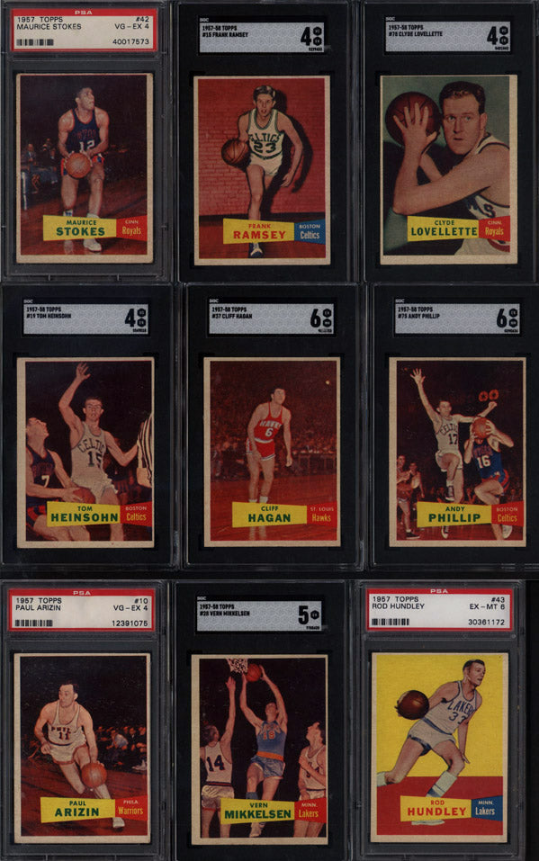 1957 Topps Basketball Set Break 80 Spot Random Card (Bill Russell Rookie PSA 4, Bob Cousy Rookie SGC 4, etc!)
