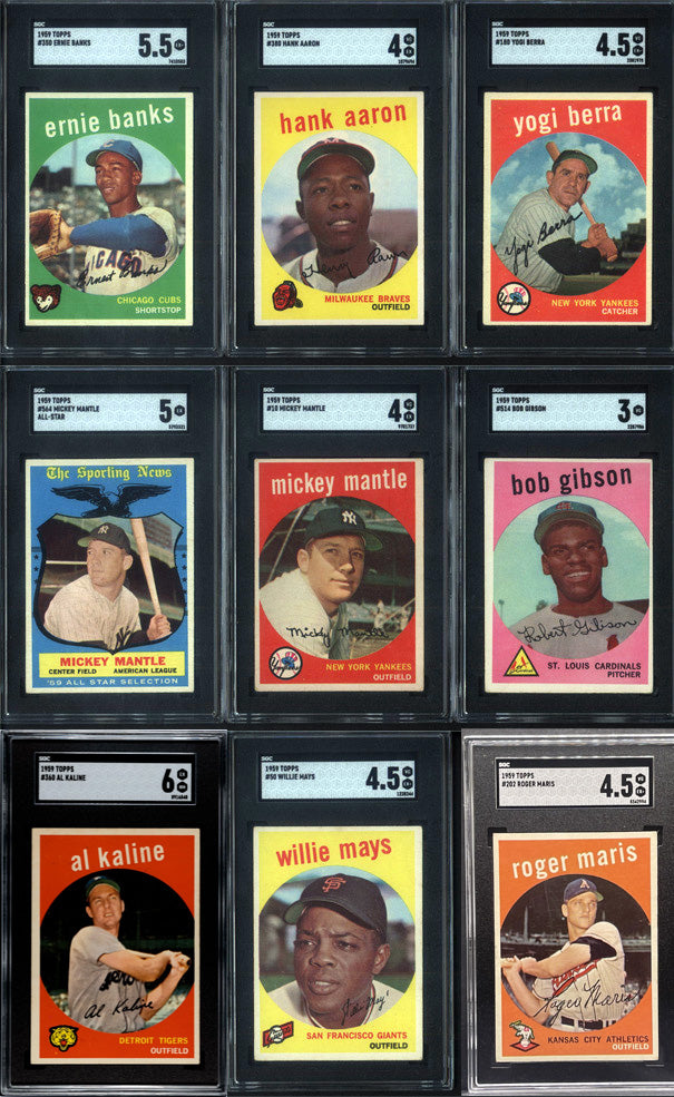 1959 Topps Baseball Set Break 572 Spot Random Card (Mickey Mantle SGC 4, Bob Gibson Rookie SGC 3, Mickey Mantle All Star SGC 5, etc!)