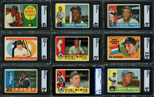 1960 Topps Baseball Set Break 572 Spot Random Card (Mickey Mantle SGC 2, Mickey Mantle All-Star SGC 4, Carl Yastrzemski Rookie SGC 2.5, Willie McCovey Rookie SGC 4, etc.!)