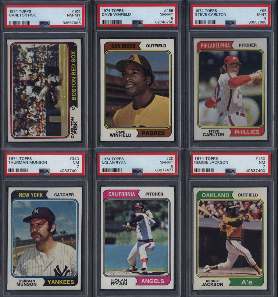 1974 Topps Baseball Set Break 660 Spot Random Card (Dave Winfield Rookie PSA 8, Nolan Ryan PSA 8, Steve Carlton PSA 9, etc!)