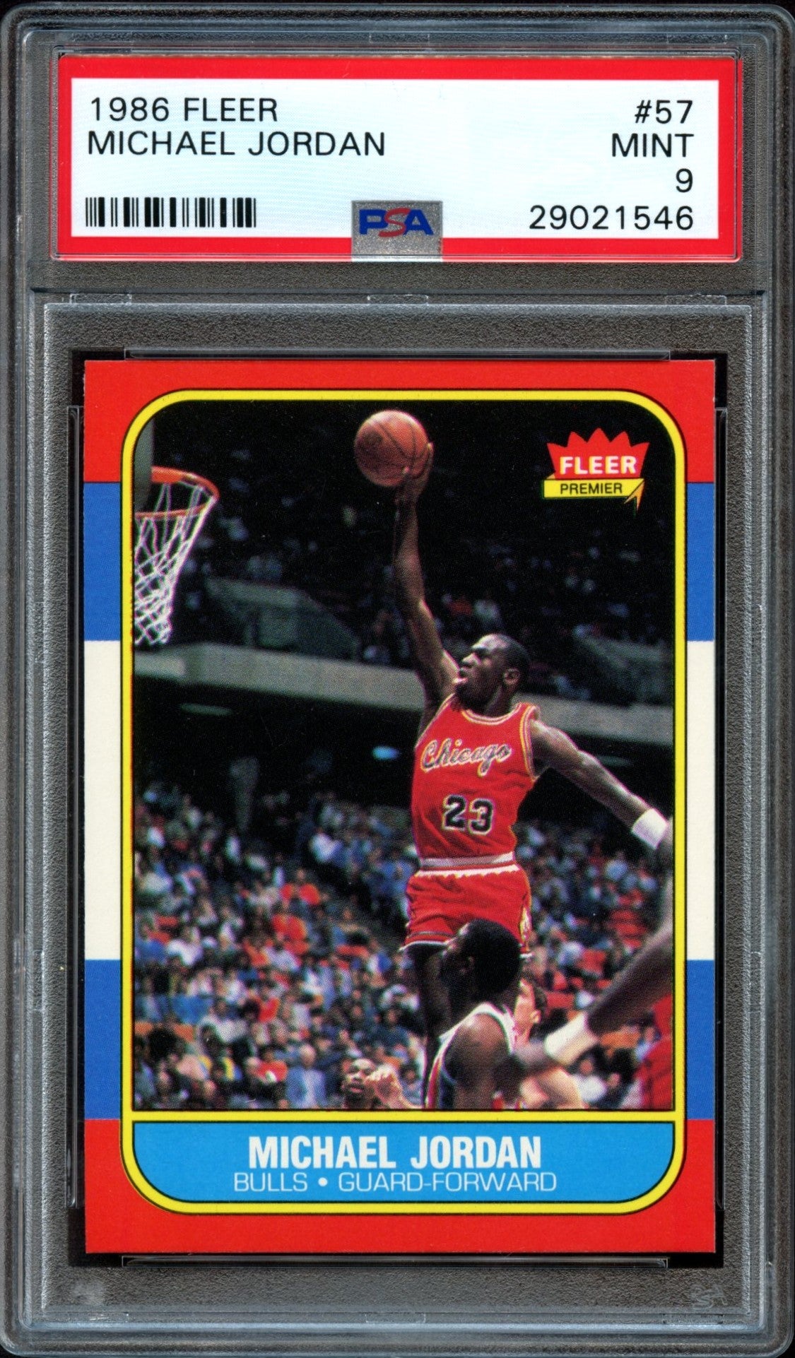 1986 Fleer Basketball Set Break 132 Spot Random Card (Michael Jordan Rookie PSA 9, Patrick Ewing Rookie SGC 9.5, Clyde Drexler Rookie SGC 9, Julius Erving SGC 9, Larry Bird SGC 8, etc.!)
