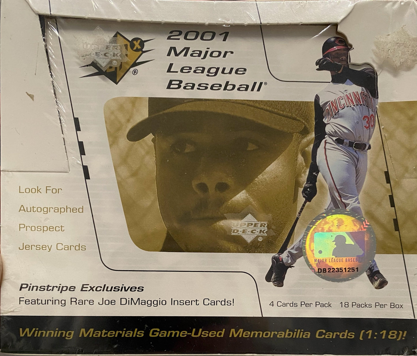 2001 UD SPx Baseball Hobby Box 18 Spot Random Pack