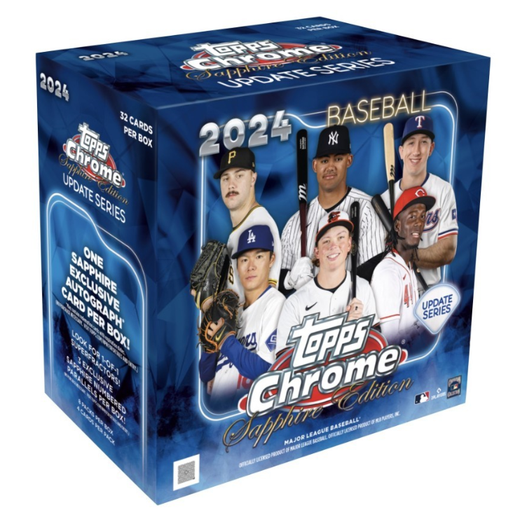 2024 Topps Chrome Update Series Baseball Sapphire Edition Hobby Box 8 Vintage Breaks