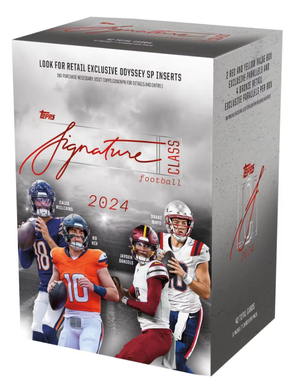 2024 Topps Signature Class Football 6-Pack Blaster Box Personal