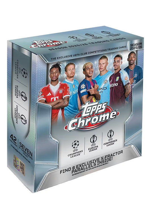 2025-26 Topps Chrome UEFA Club Competitions Soccer Mega Box Personal Break