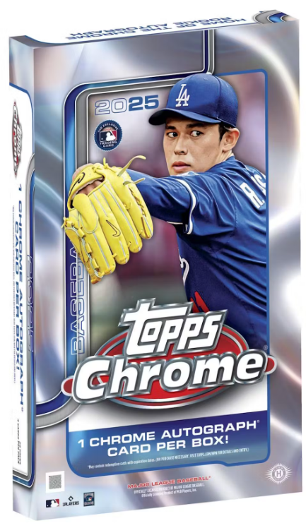 2025 Topps Chrome Baseball Hobby Box 20 Spot Random Pack Break