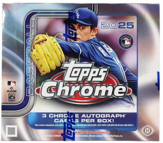 2025 Topps Chrome Baseball Hobby Jumbo Box 12 Spot Random Pack Break