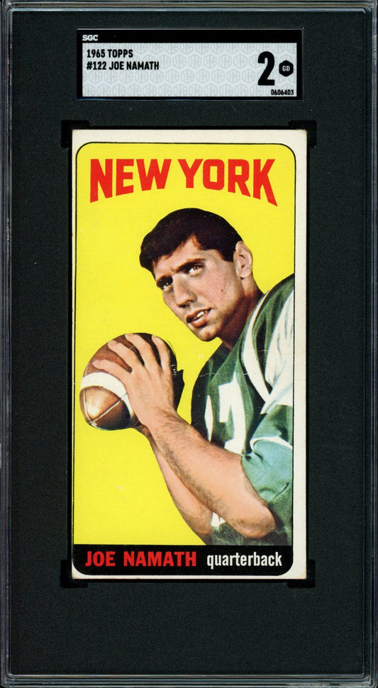 1965 Topps Football Set Break 176 Spot Random Card (Joe Namath Rookie SGC 2, Fred Biletnikoff Rookie PSA 4, Jack Kemp SGC 6, Willie Brown Rookie SGC 2, etc!)