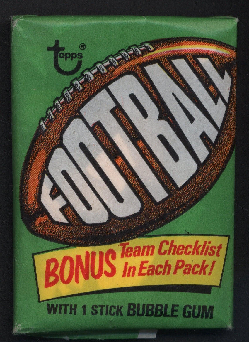 1974 Topps Football Wax Pack Personal