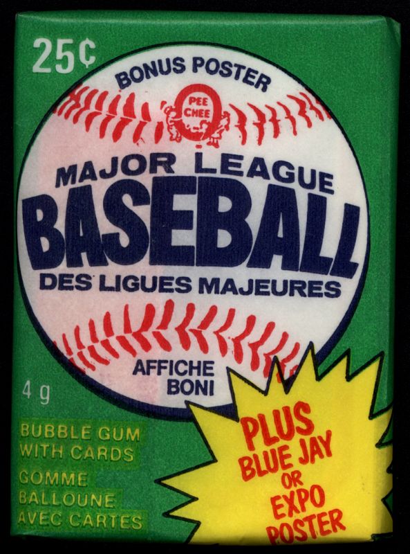 1981 OPC Baseball Wax Pack PERSONAL