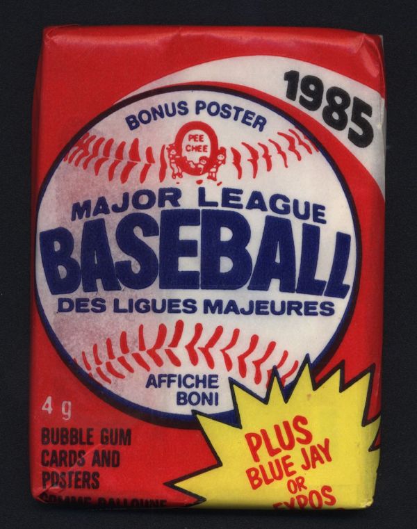 1985 OPC Baseball Wax Pack PERSONAL