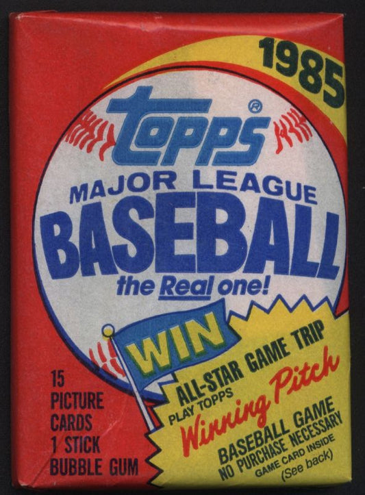 1985 Topps Baseball Wax Pack Personal