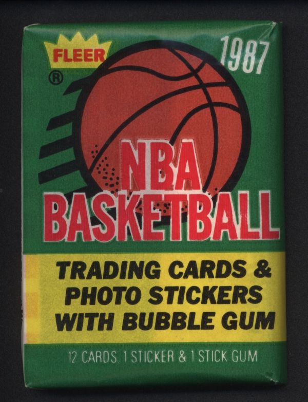 1987 Fleer Basketball Wax Pack 13 Spot Random Card 1