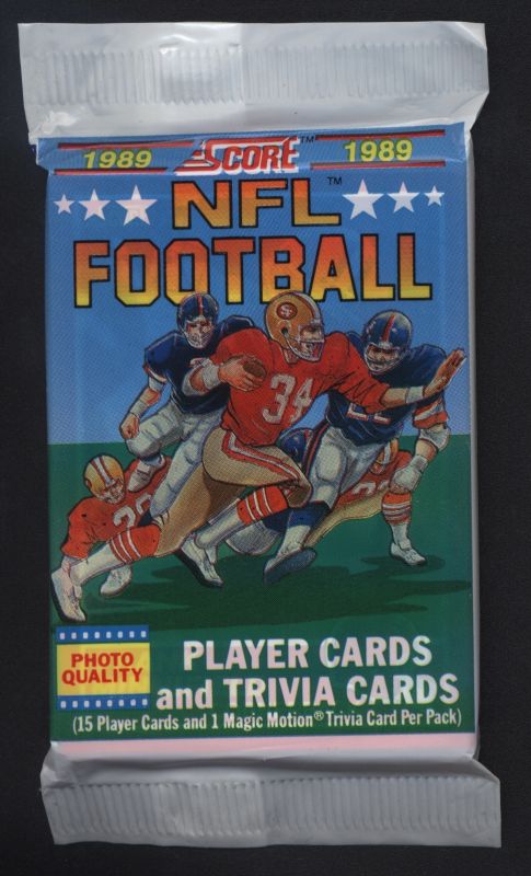 1989 Score Football Wax Pack Personal