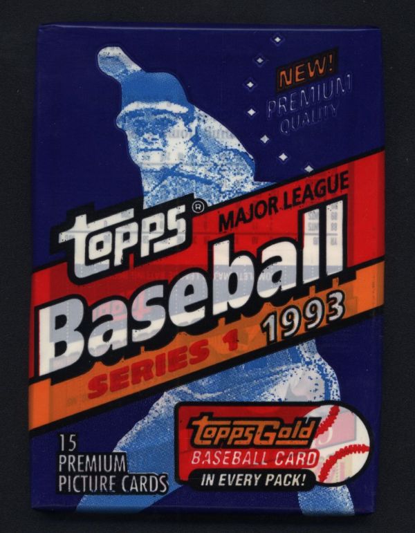 1993 Topps 1st Series Baseball Wax Pack PERSONAL