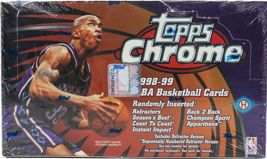 1998/99 Topps Chrome Basketball Hobby Box 24 Spot Random Pack