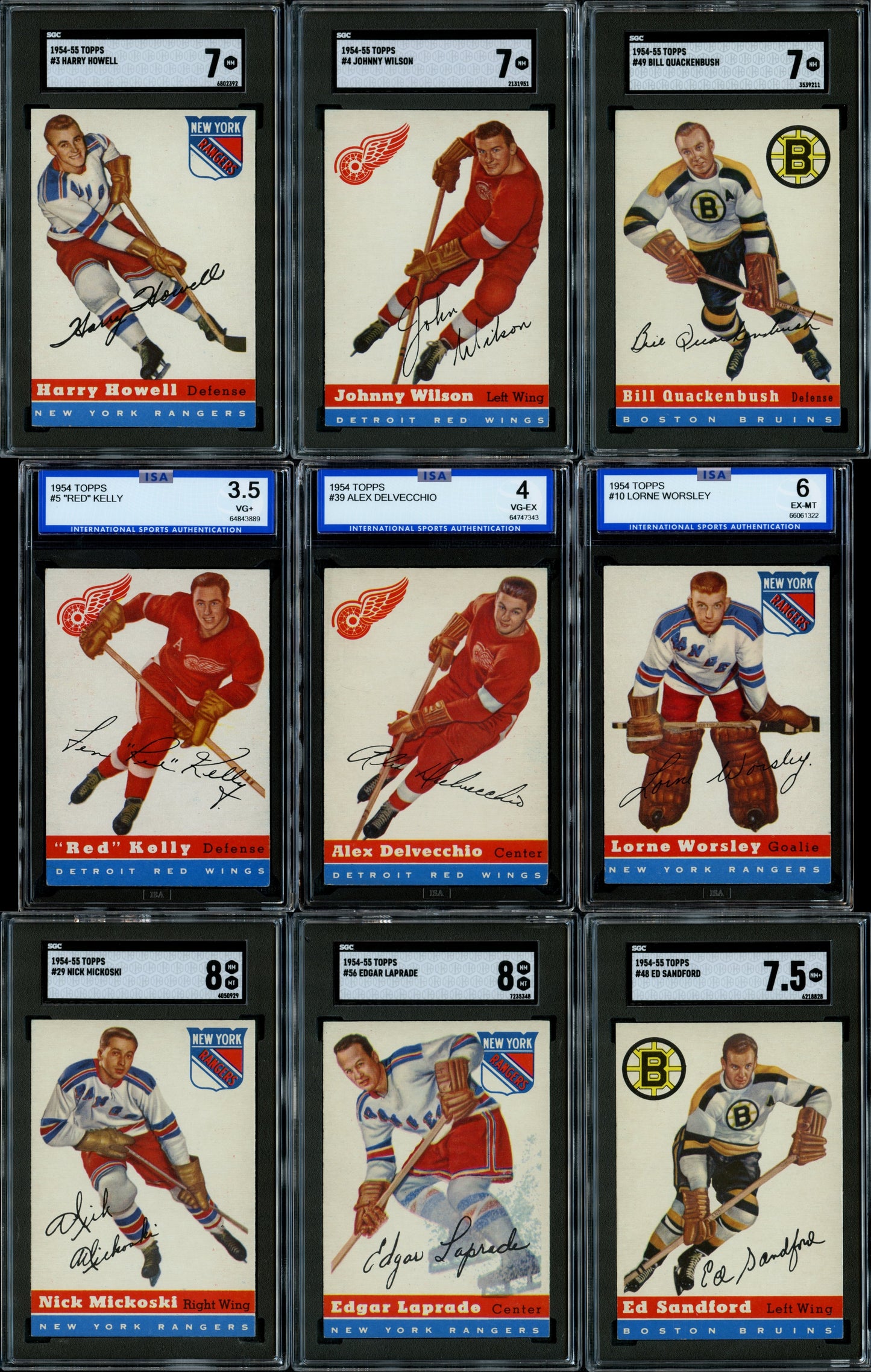 1954 Topps Hockey Super High Grade Set Break 60 Spot Random Card (Terry Sawchuk SGC 8, Gordie Howe SGC 5, Andy Bathgate SGC 8.5, Alex Delvecchio ISA 4, etc.!)