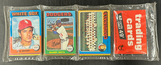 1975 Topps Baseball Rack Pack 41 Spot Random Card