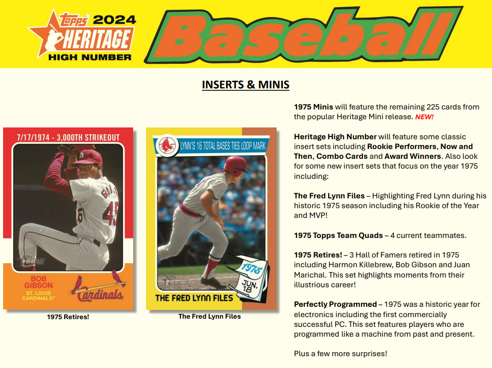 2024 Topps Heritage High Number Baseball Hobby Box Personal