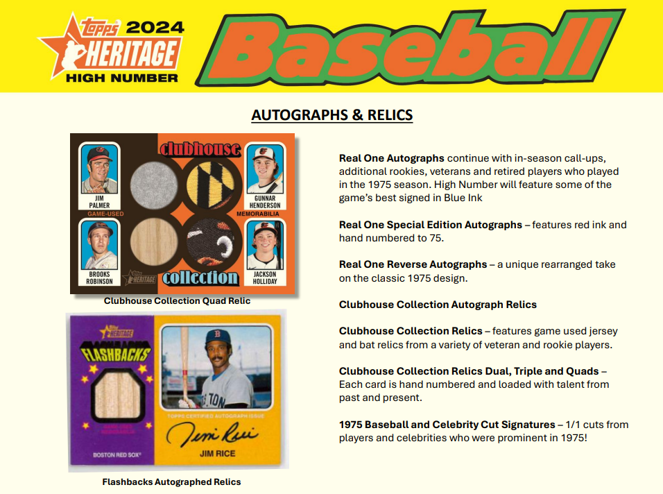 2024 Topps Heritage High Number Baseball Hobby Box Personal