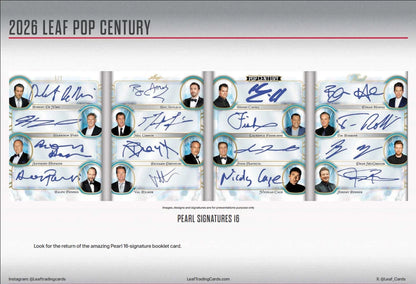 2026 Leaf Metal Pop Century Hobby Box By The Card Break