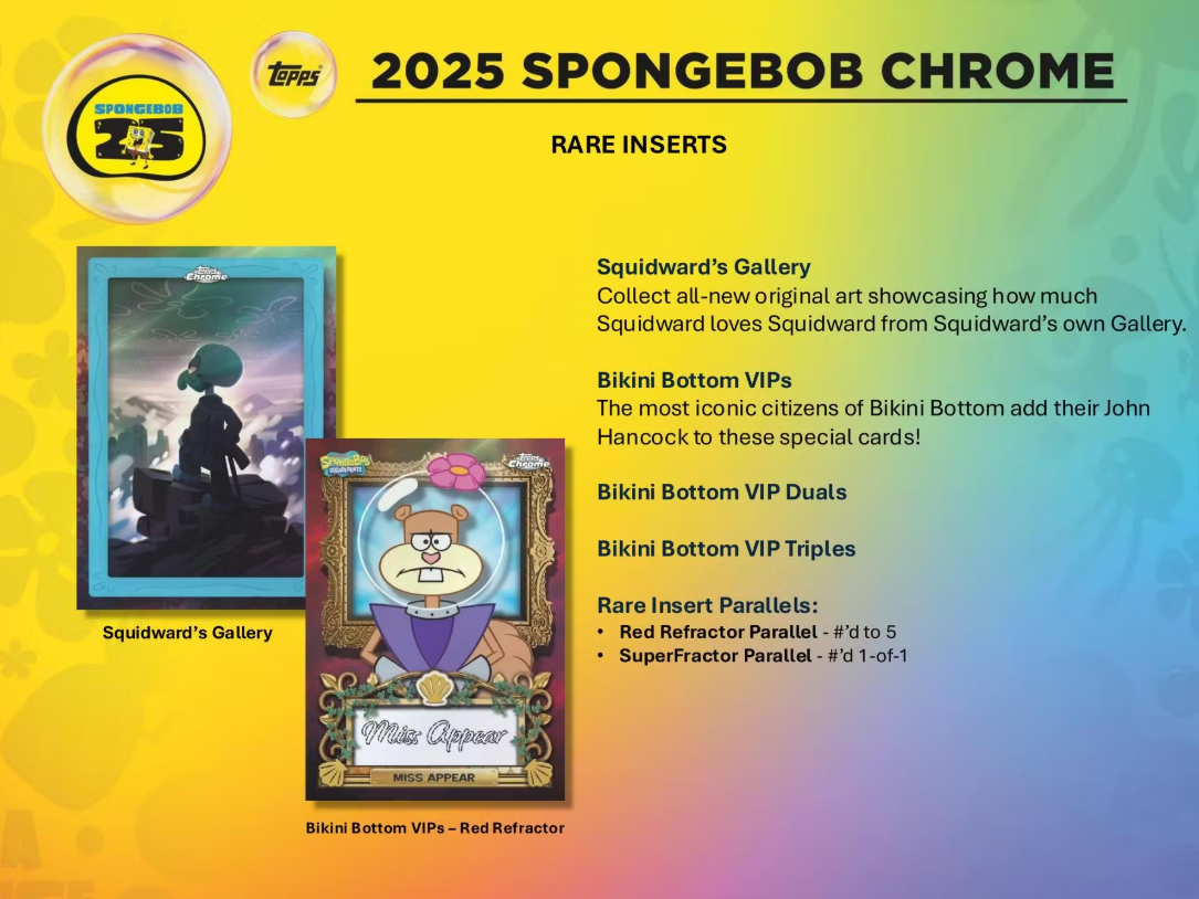 2025 Topps Chrome SpongeBob Chrome 25th Anniversary Blaster Box Personal Break