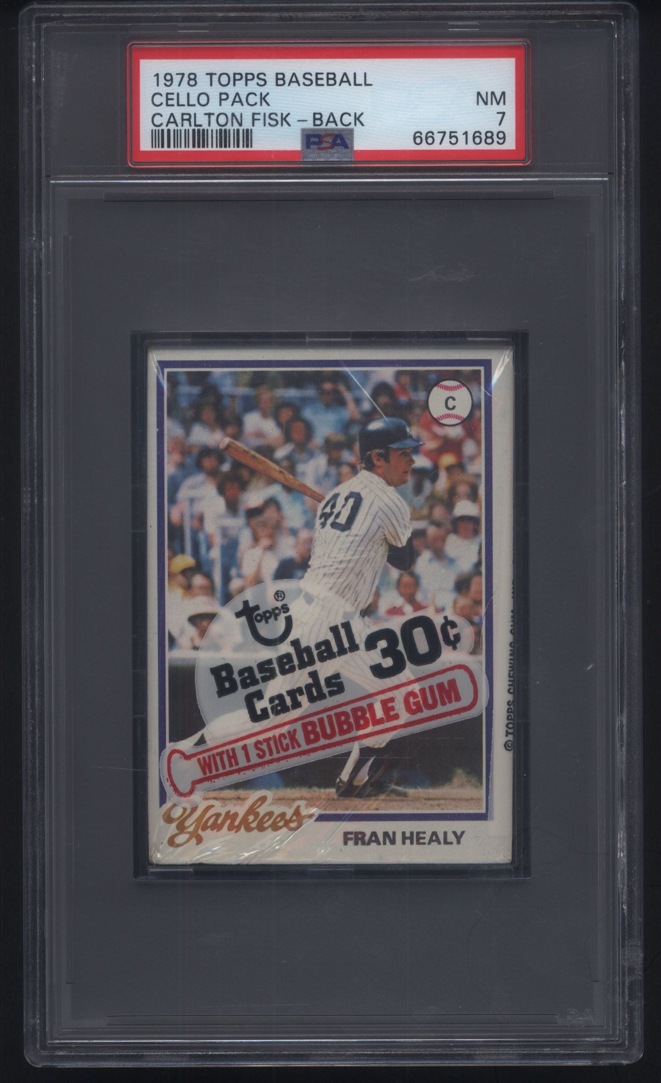 1978 Topps Baseball Cello Pack PSA 7 - 21 Spot Random Card Break