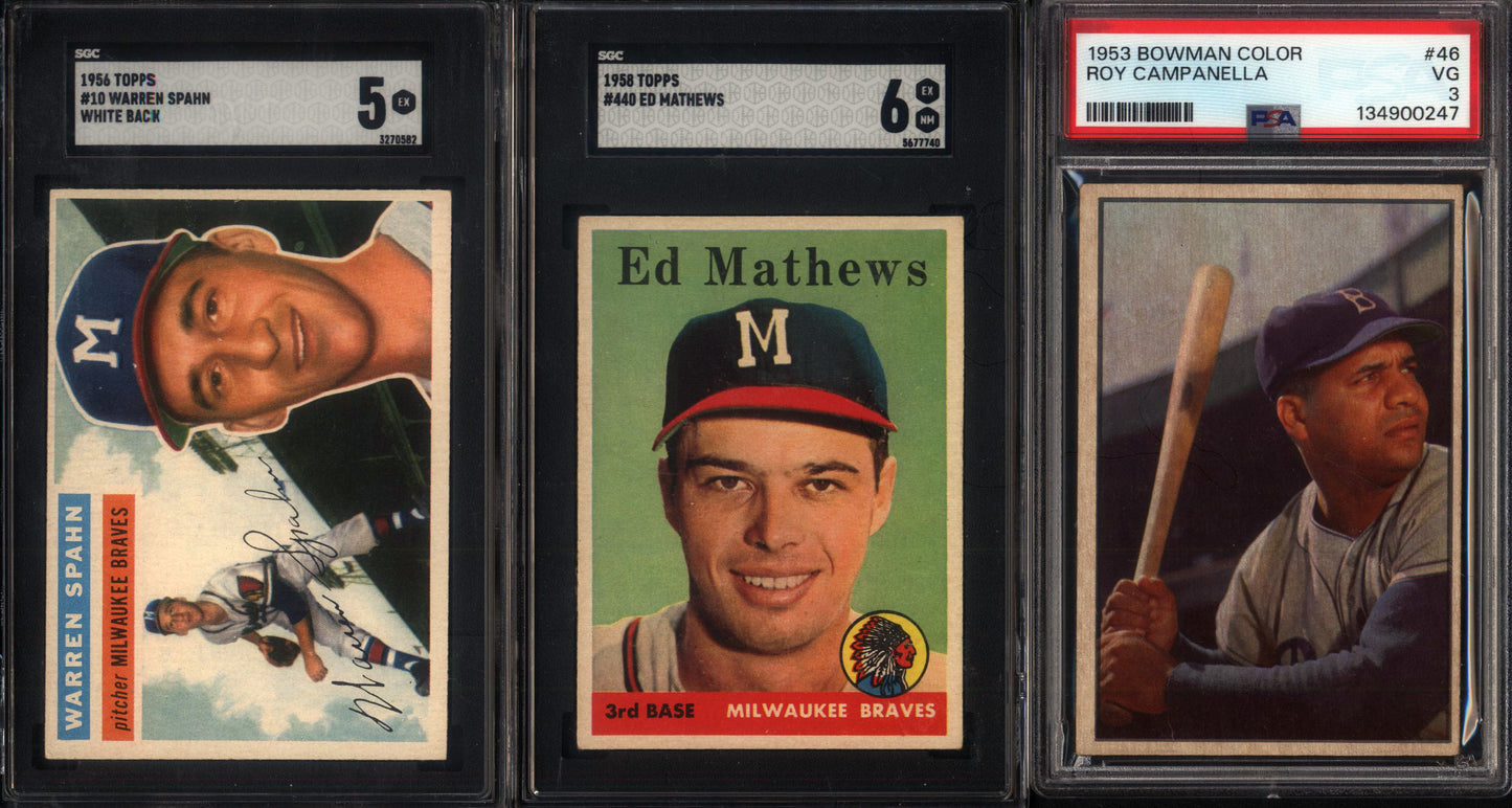 (12) Vintage Graded Card Hit Random Number 315