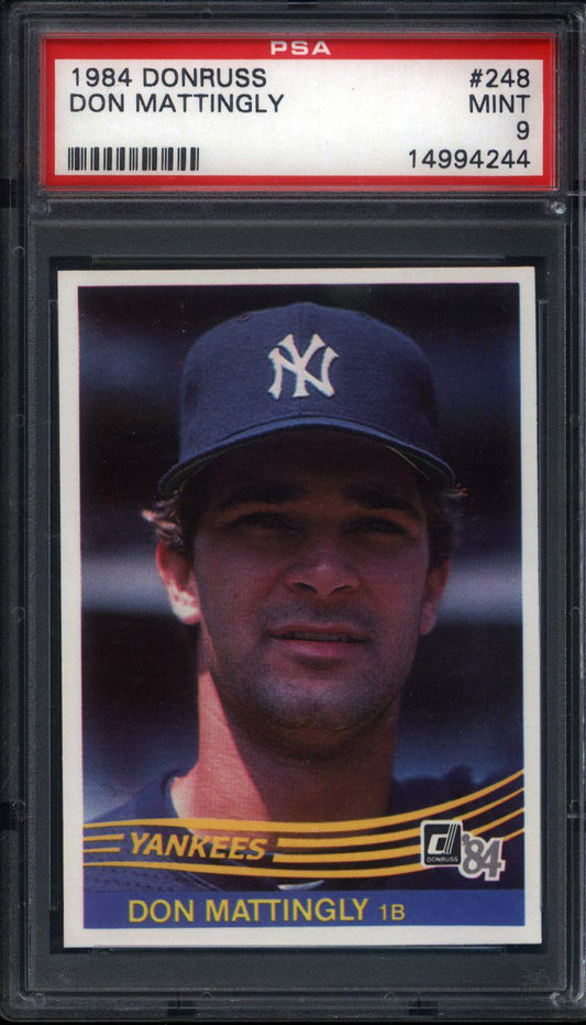 1984 Donruss Baseball Cornerstone Mixer with a PSA 9 Don Mattingly Rookie 16 Spot Random