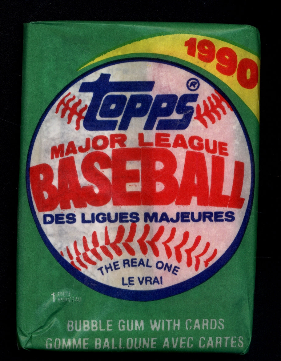 1990 OPC Baseball Wax Pack Personal