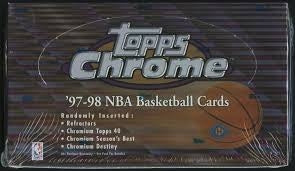 1997 Topps Chrome Basketball Box 24 Spot Random Pack
