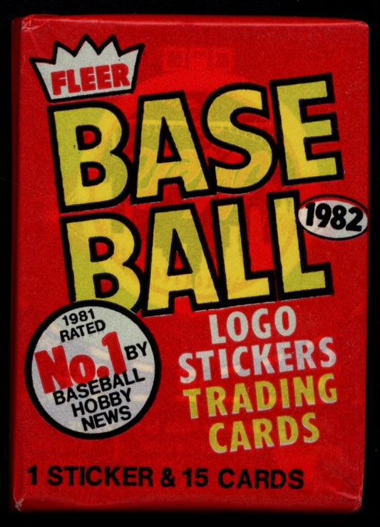 1982 Fleer Baseball Wax Pack Personal