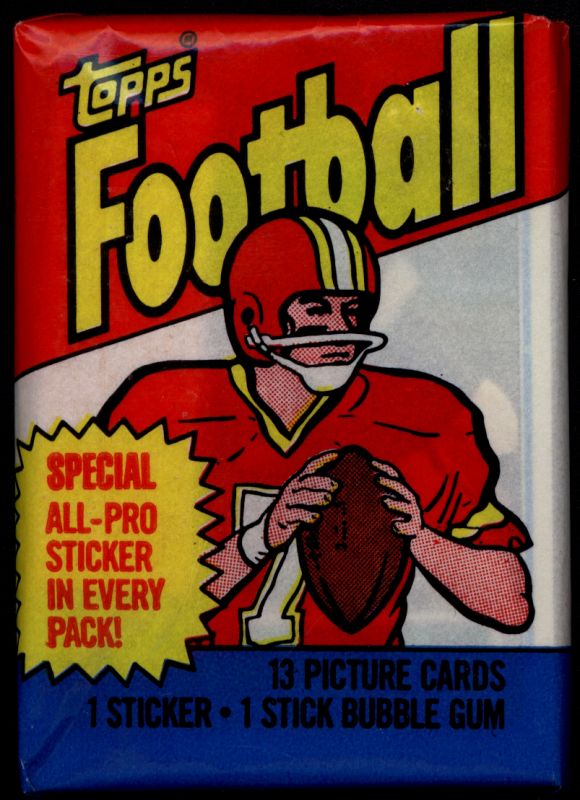 1983 Topps Football Wax Pack Personal
