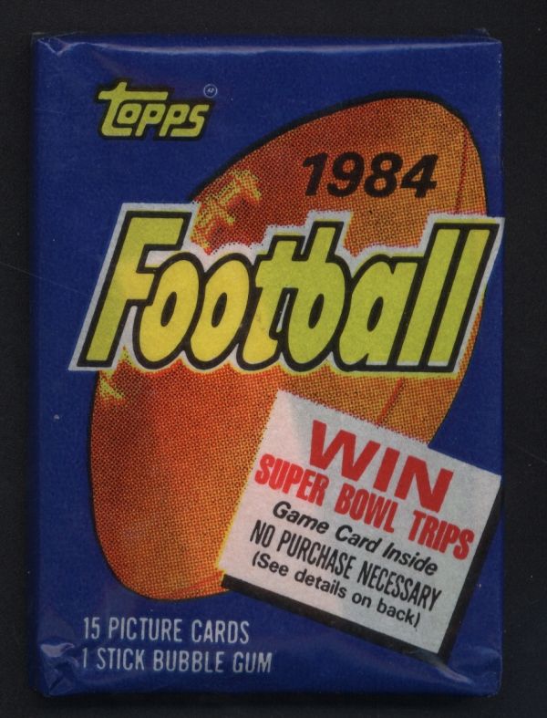 1984 Topps Football Personal Wax Pack