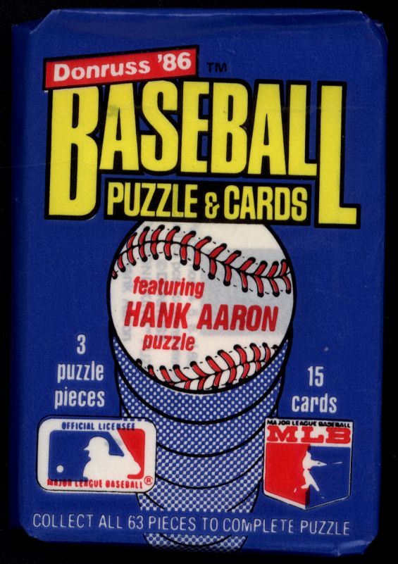 1986 Donruss Wax Pack 15 Spot Random Card