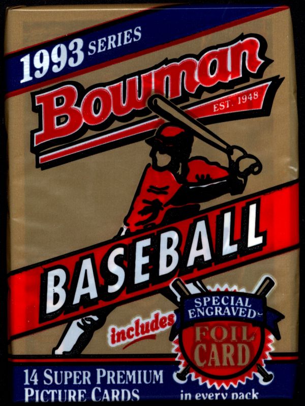 1993 Bowman Baseball Wax Pack 14 Spot Random Card