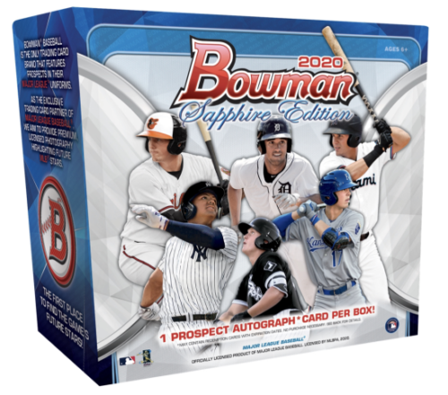 2020 Bowman Sapphire Baseball Box 32 Spot Random Card